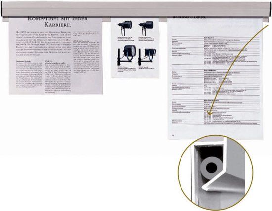 Franken PKS50 document houder Kunststof Grijs