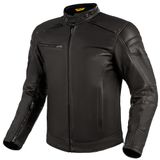 SHIMA BLAKE JACKET BLACK, klassieke vintage motorjas met beschermers (zwart, S)