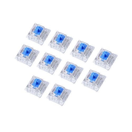 Topiky 10 PC mechanisch toetsenbord blauw schakelaar gaming keyboard plaat gemonteerd blauwe schakelaar voor Gateron RGB-serie