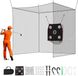 Latios Golf Slagkooi - Trainingsnet - 305x305x305 cm - 3-laags knooploos polyesternet - Met golfdoel & 9-vaks honkbaldoel - Voor binnen en buiten