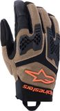 Alpinestars Manti Air Motorhandschoenen Khaki/Zwart/Oranje 3XL