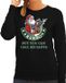 Bellatio Decorations Foute Kerst sweater / kersttrui Rambo but you can call me Santa zwart voor dames - Kerstkleding / Christmas outfit L