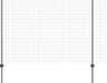 vidaXL Euro-hek met palen 10 x 1,5 m PVC-coated staal grijs mesh