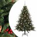 vidaXL Sapin de Noël artificiel avec boule 150 cm 150 LED Blanc chaud