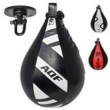 AQF Lederen Speed Ball & Swivel Boxing Punch Bag MMA Snelheidszak Opleidingsset Multi Colour