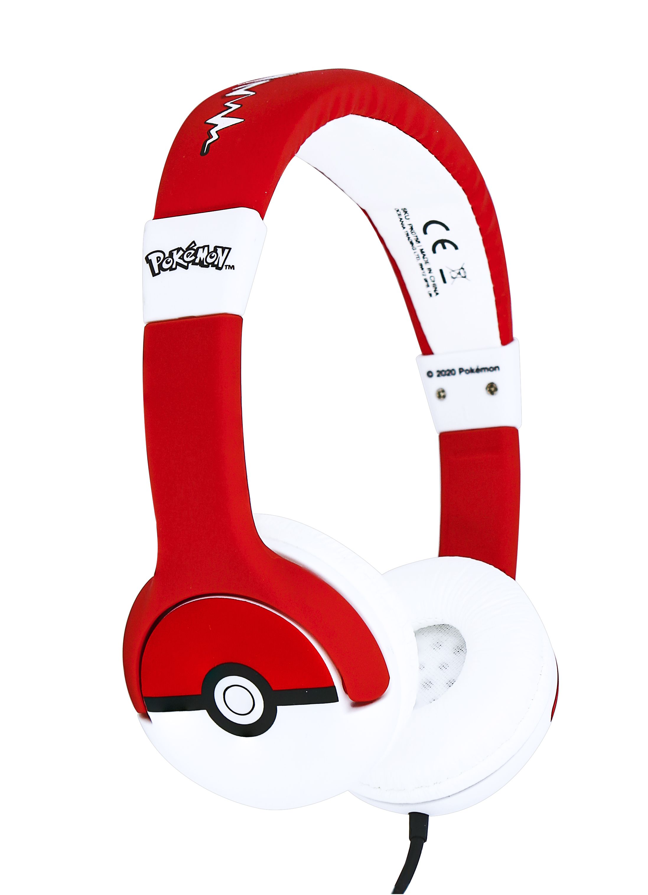 OTL Technologies Pokémon Pokéball Wired Headphones - Black/Red/White