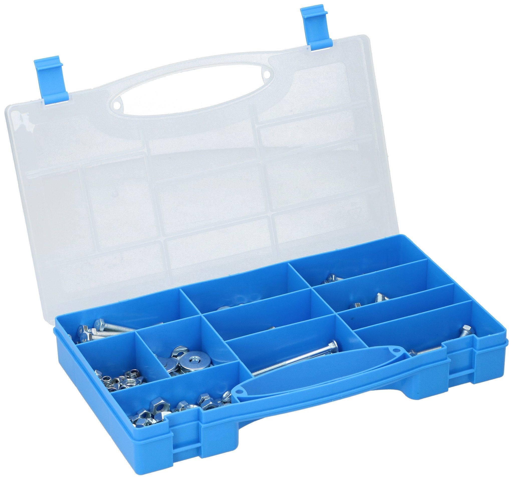 Kinzo Bouten- en Moerenset - 450 Stuks - Gegalvaniseerd - In Koffer