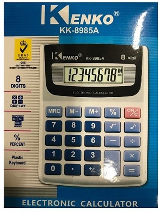 ARO houseware Calculator Kenko 8digit 10x13cm KK8985A