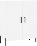 vidaXL Dressoir 69,5x34x90 cm bewerkt hout wit