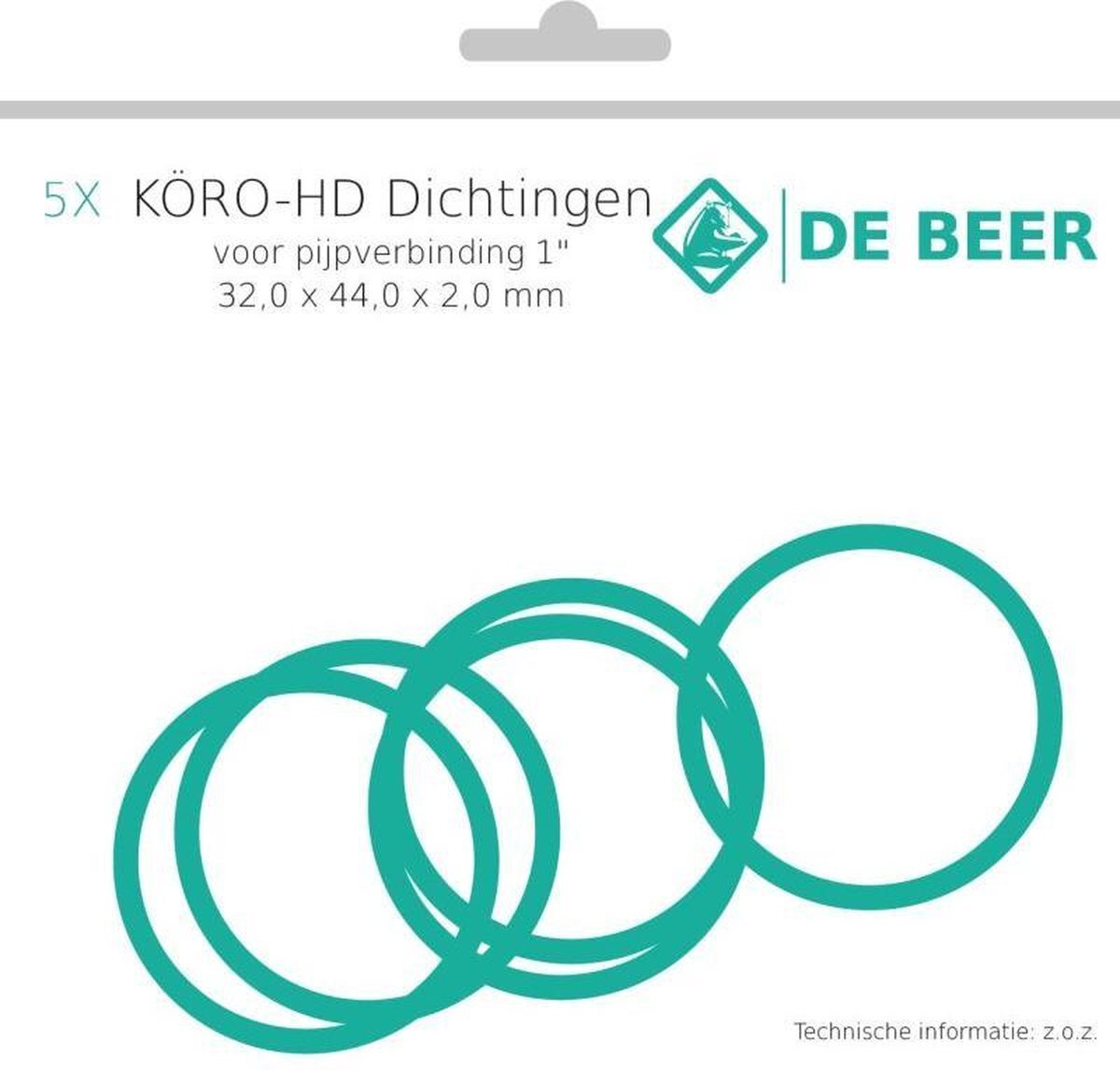 Beer, DE hd ring 1 32x44x2 mm - 5 stuks