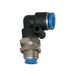 Riegler L-schot-connector »Blaue serie«, M20x1,0, voor buitenslang Ø 10 mm, werkdruk max. 15 bar, kunststof/messing vern.