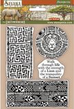 Stamperia - Savana Etnical Borders Natural Rubber Stamp (WTKCC209)