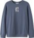 NAME IT Jongens Sweater Lange Mouw Ronde Hals Katoen Effen Vintage Indigo 122/128