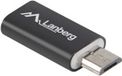 Lanberg Adapter USB-C Male naar Micro-USB Male Zwart