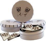 Merkloos / Sans marque Funny koffiebonen paperclips - Blikje - Wit - 10 stuks