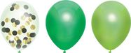 Haza Verjaardag ballonnen - 6x - groen-kleuren-mix - 30 cm - feestversiering