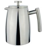 Café Stål Belmont 3 Cup Double Walled Cafetiere koffiezetapparaat 6 Cup / 0.8L Spiegelafwerking