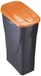 Mondex Rubbish bin Black/Orange polypropylene (15 L)