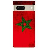Google Pixel 7 Drapeau maroc Bedrukt siliconen hoesje
