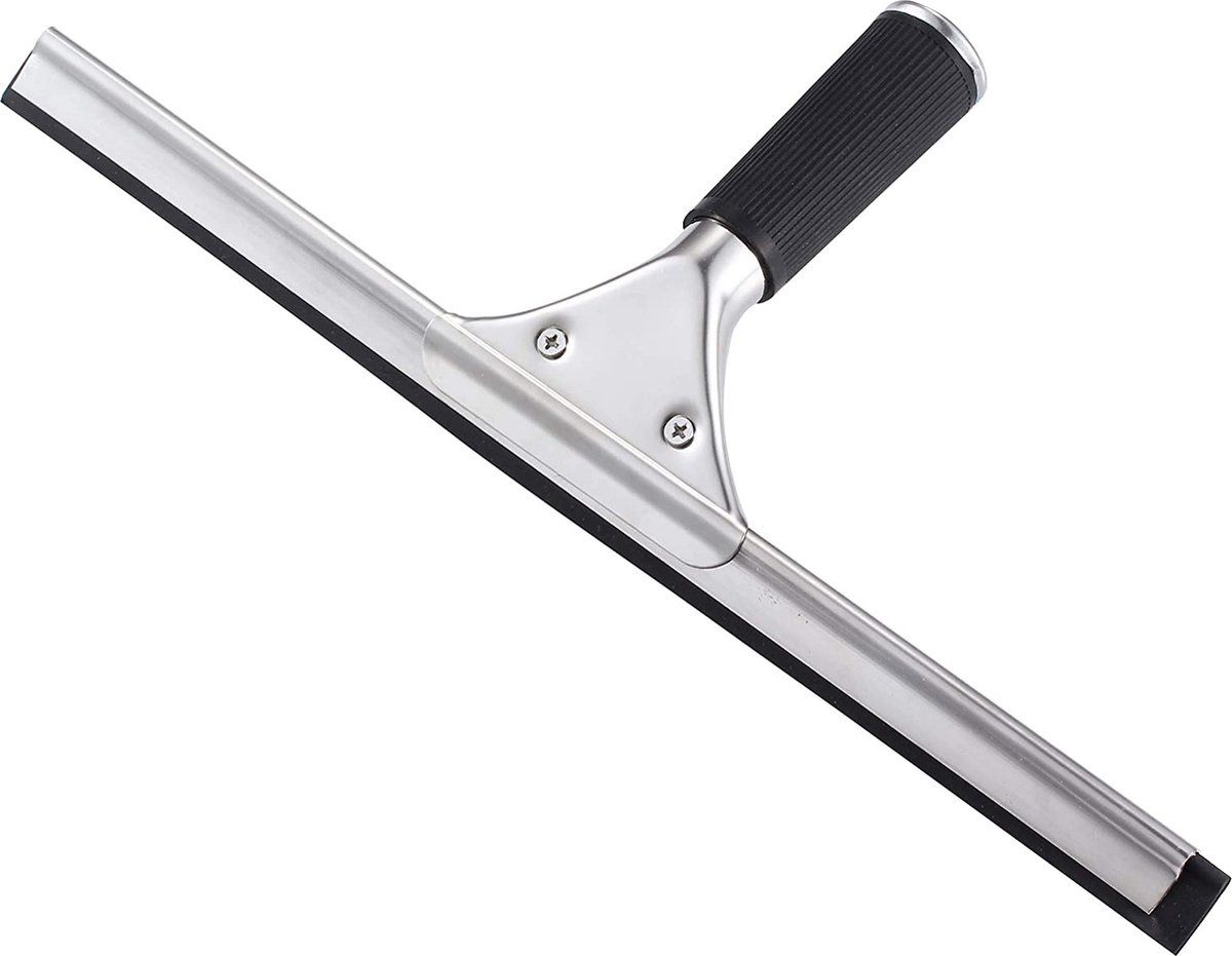 GWCLEO Douche Zuigwagens - Ruitenwisser voor Auto Vloer Badkamer Spiegel - Raamreiniging met Blades 35CM (14") - Rubber