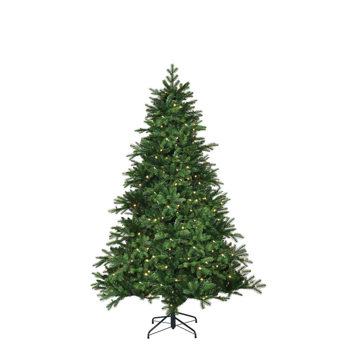 Blackbox kerstboom led brampton spruce maat in cm: 185 x 127 groen 200 lampjes met warmwit led