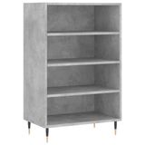 vidaXL Hoge kast, betonkleur, 57x35x90 cm, bewerkt hout