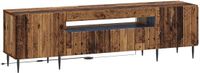 vidaXL LED tv-meubel ZWOLLE 153 x 35 x 43 cm Oud hout Bewerkt hout
