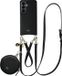 AVY Leren Hoesje geschikt voor Samsung Galaxy S26 Plus | Met Koord en Mini Telefoontasje | Compatibel met MagSafe | Leather Case met 30CM & 130CM Koord & Pouch | Leather Set | Zwart