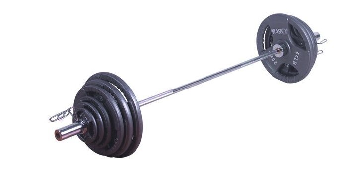 Tunturi 140 kg Olympische Tri-Grip Barbell Set