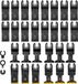 Lame de scie oscillante 31 pièces pour bois plastique métal - Jeu d'accessoires multitool - Incluant 6 lames de scie en titane