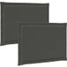 Vidaxl Coussins de siège 2 pc Polyester anthracite 47 x 36 x 2 cm