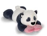 NICI 62614 Knuffeldier Love Panda met hartje, 30 cm, zwart
