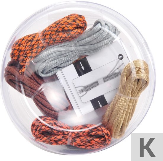 Planet Happy 6 Paracord met 6 slutingen in drum 5 pak