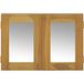 DESIGN IN Armoire À Miroir 60x10x40 Cm Bois De Teck Solide