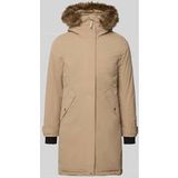 Didriksons Erna 2 Regular Fit Parka With Faux Fur, Model 'ERNA', Women's, Beige
