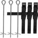 VirtuFit Trampoline Verankering Set - 305 en 366 cm - Zwart