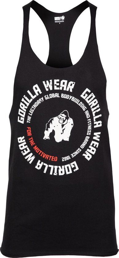 Gorilla Wear Melrose Stringer - Zwart - Heren - Maat 3XL