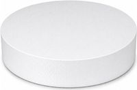 Bellatio Design Piepschuim vormen - cirkel - 1x - D35 x 4 cm - styropor hobby / DIY vorm - basis knutselfiguren