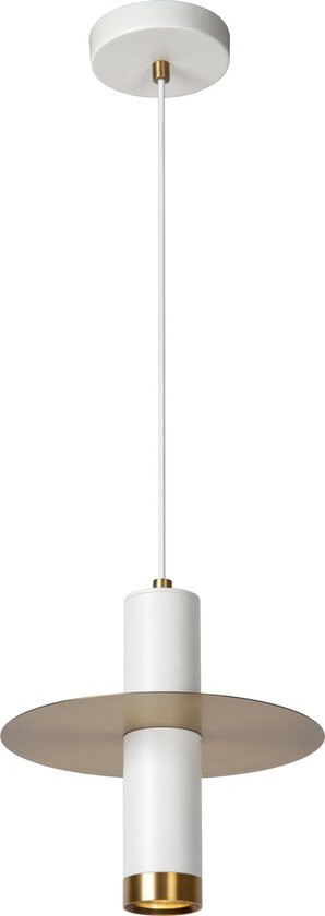 Lucide SELIN - Hanglamp Badkamer - Ø 6 cm - 1xGU10 - IP44 - Wit