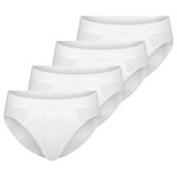 Schiesser Heren Rioslip 4 Pack Cotton Essentials Authentic Wit XXL