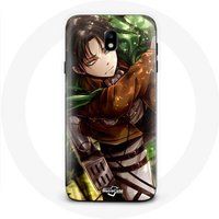 Maniacase Hoesje voor Samsung Galaxy J3 2017 Aanval van de Titanen Levi Ackerman