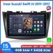 Awesafe 8-Core 4+64GB Autoradio - Geschikt Voor Suzuki Swift IV 2011 t/m 2017 - Draadloze Carplay Android Auto - Touchscreen - GPS Navigatie 4G WiFi - Bluetooth Radio