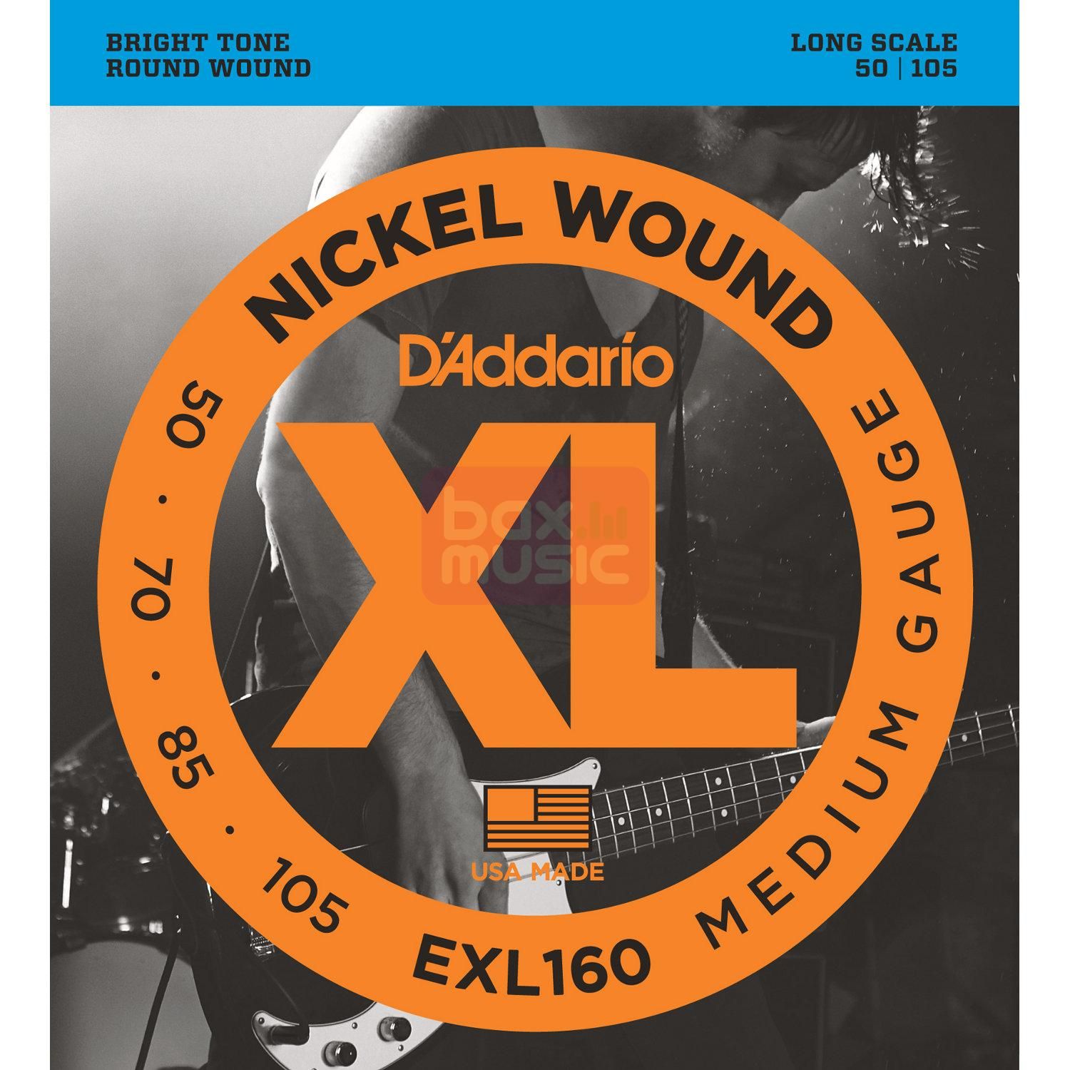 D'ADDARIO EXL160 snarenset voor elektrische basgitaar