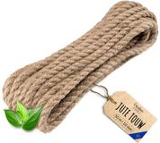 Creative Deco ALWO Sp. z o.o. Creatief Deco Jute Touw | 50m Lengte | 10mm Dikte | Bruin