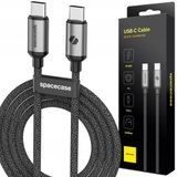 Spacecase USB-C naar USB-C Kabel PD 60W 1M Snel Laden & Data