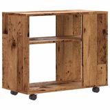 VidaXL Bijzettafel 70x35x55 cm Oud Hout