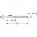 KS Tools 8-zijdige extruder, Ø 2,5 mm, 150 mm