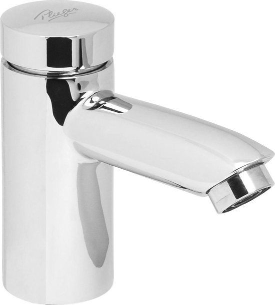Plieger Clear Fonteinkraan - Zelfsluitend - Chroom