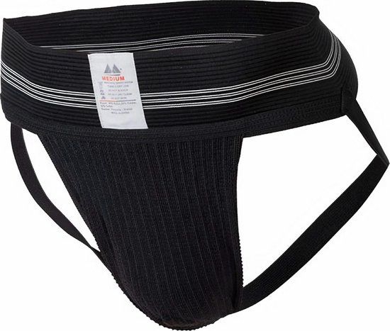 MM Sports The Original No. 10 Swimmer/Jogger Jockstrap 3 inch Black - MAAT XL