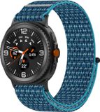 Wigento Samsung Smartwatch-band voor Samsung Galaxy Watch 9 / 8 / 8 Classic, nylon, blauw
